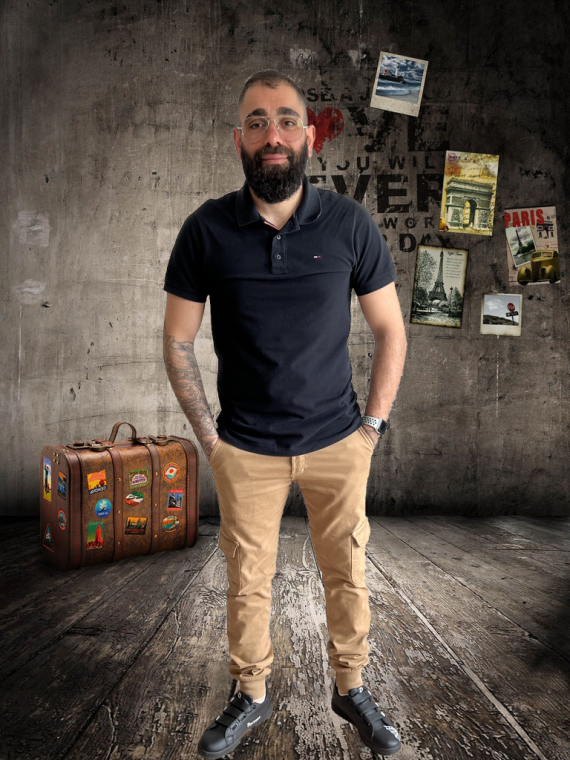 Pantalon Cargo Camel Homme