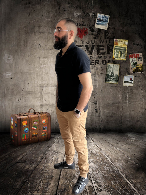Pantalon Cargo Camel Homme – Image 2