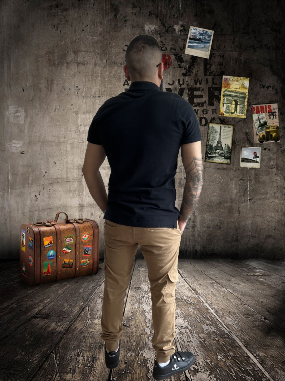 Pantalon Cargo Camel Homme – Image 3
