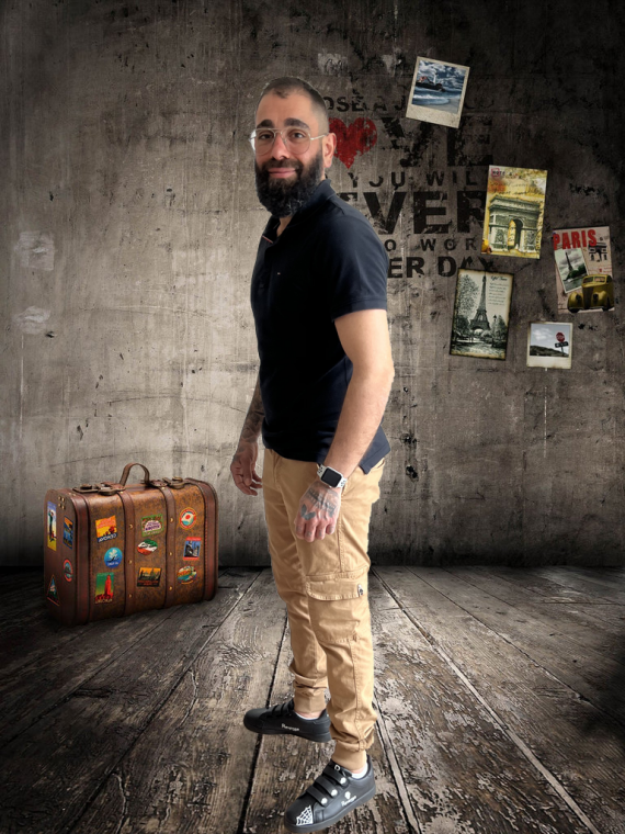 Pantalon Cargo Camel Homme – Image 4